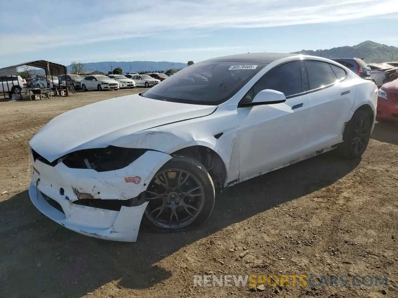 1 Photograph of a damaged car 5YJSA1E56NF470705 TESLA MODEL S 2022