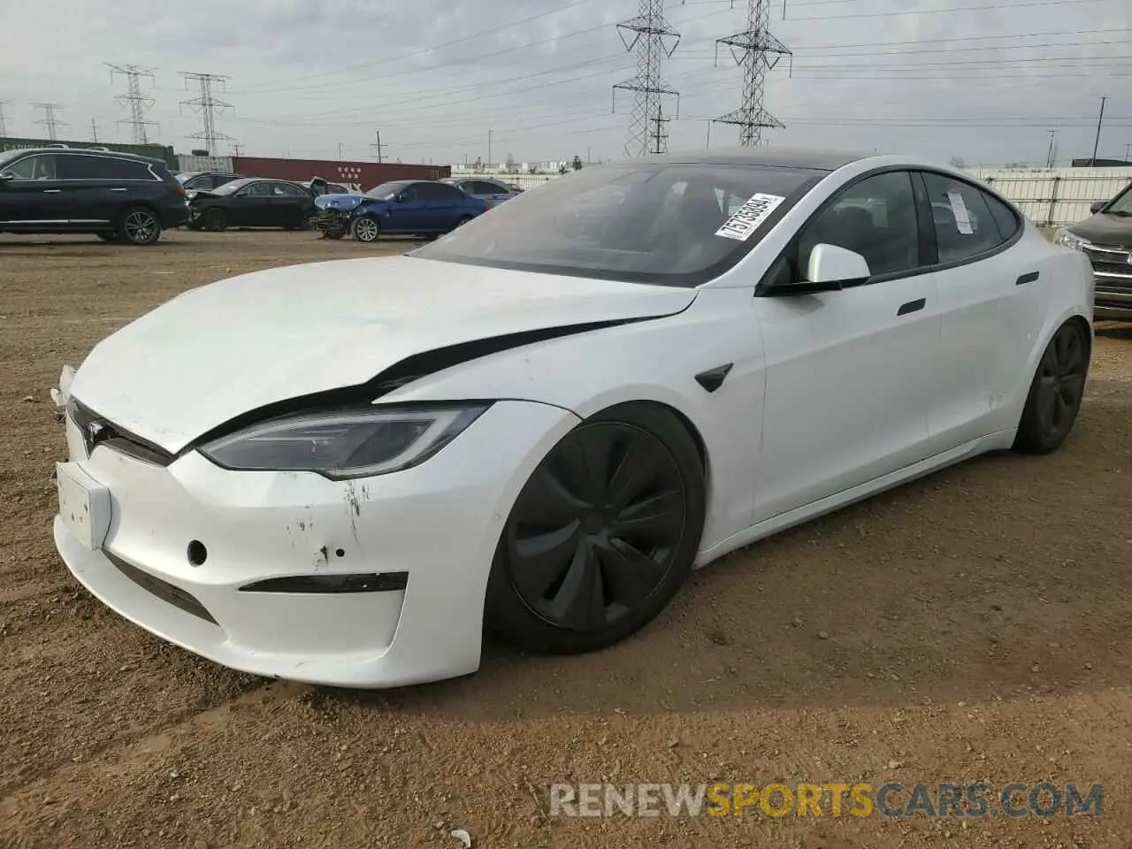 1 Photograph of a damaged car 5YJSA1E56NF476634 TESLA MODEL S 2022