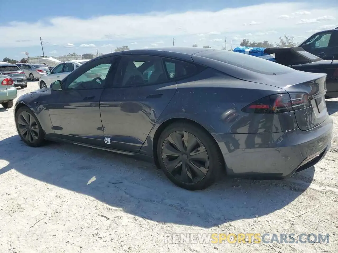 2 Photograph of a damaged car 5YJSA1E56NF487455 TESLA MODEL S 2022