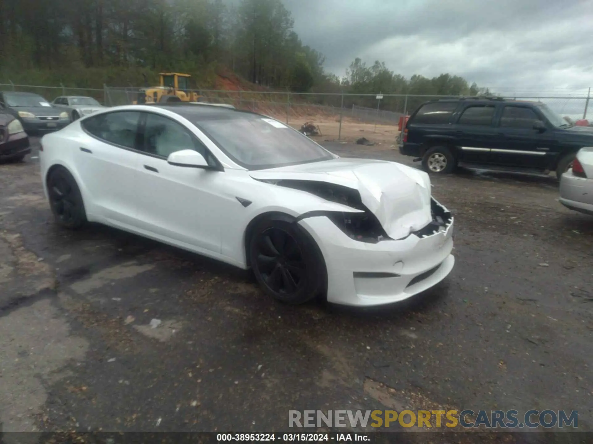 1 Photograph of a damaged car 5YJSA1E57NF462869 TESLA MODEL S 2022