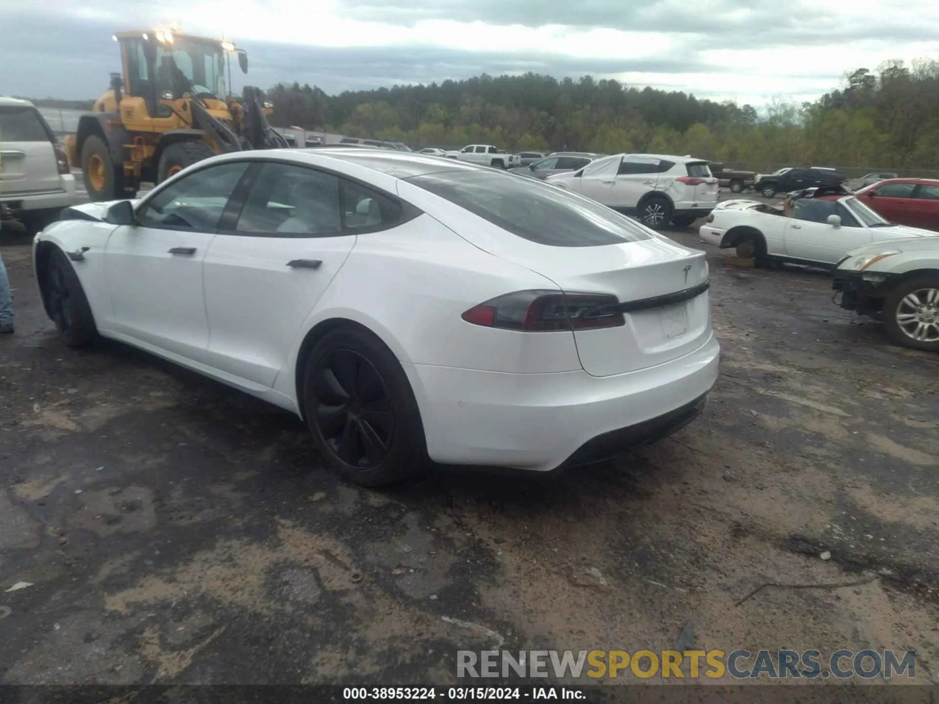 3 Photograph of a damaged car 5YJSA1E57NF462869 TESLA MODEL S 2022