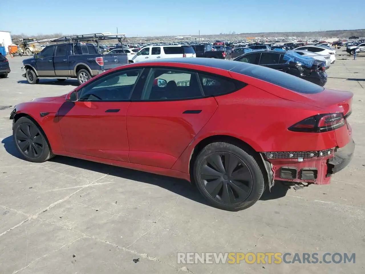 2 Photograph of a damaged car 5YJSA1E57NF478036 TESLA MODEL S 2022