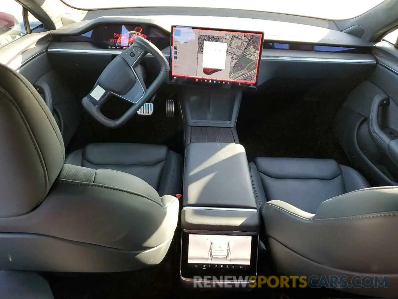 8 Photograph of a damaged car 5YJSA1E57NF478036 TESLA MODEL S 2022