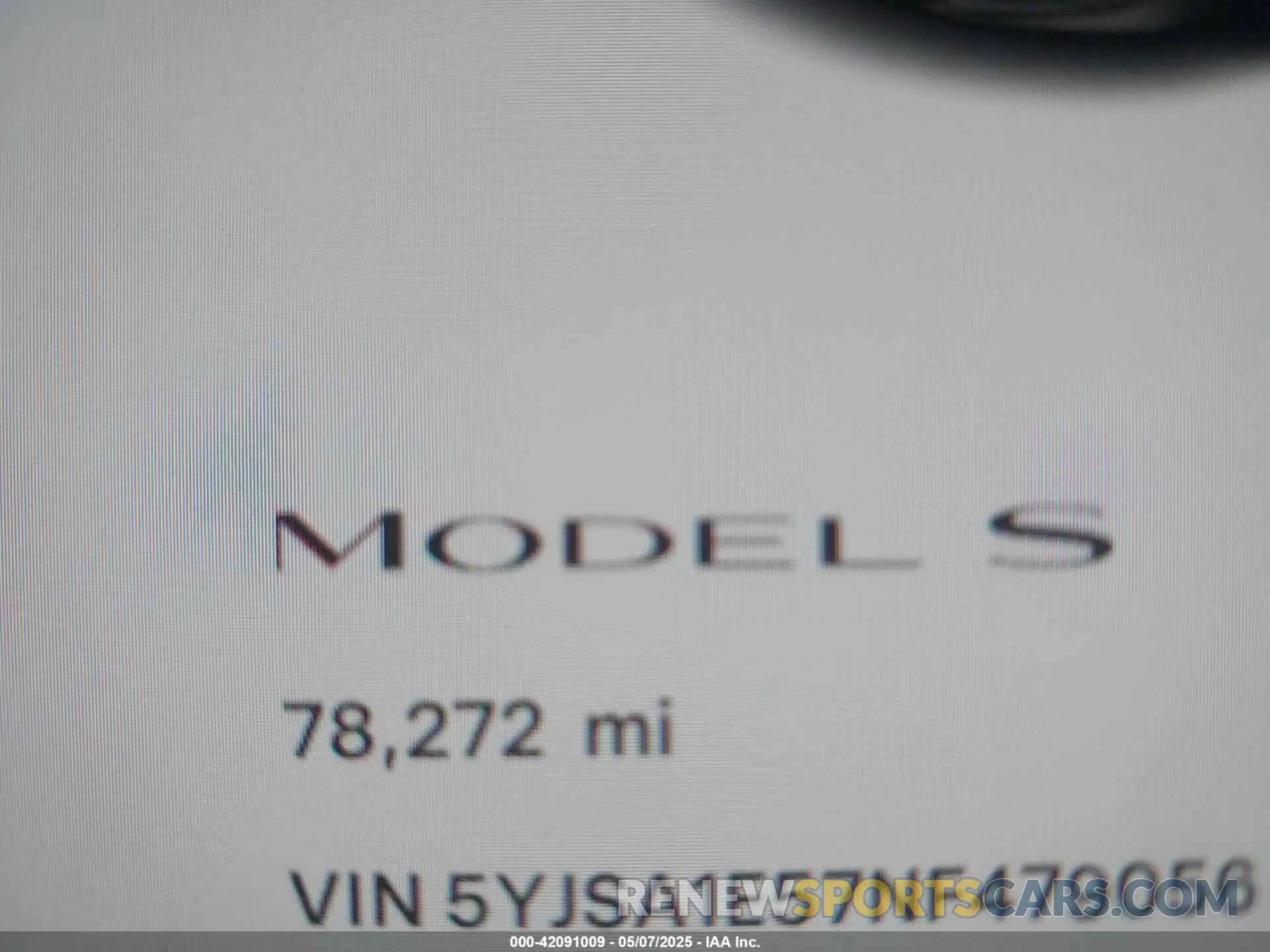 15 Photograph of a damaged car 5YJSA1E57NF479056 TESLA MODEL S 2022