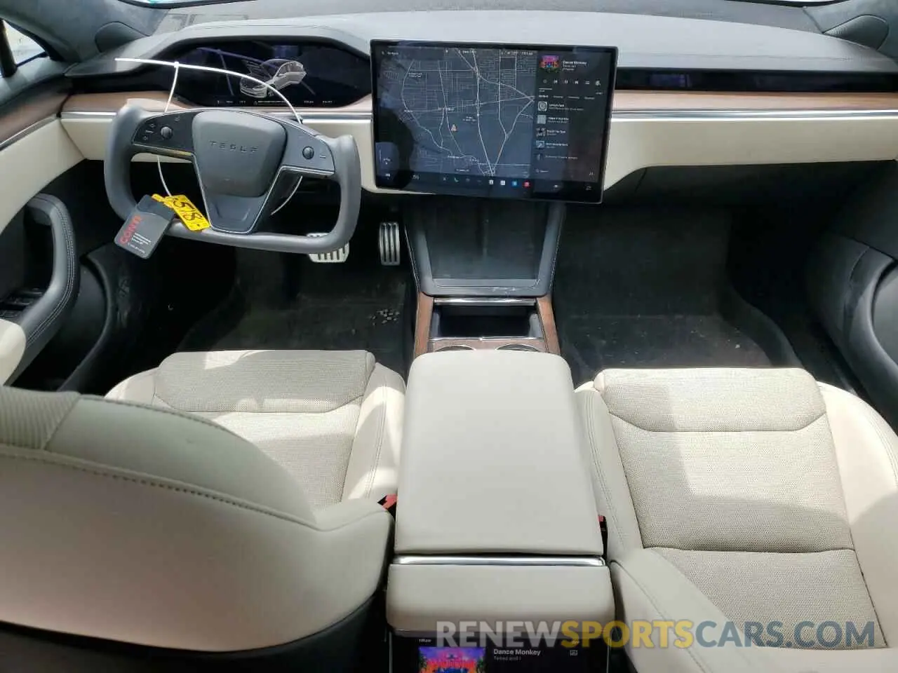 8 Photograph of a damaged car 5YJSA1E57NF487187 TESLA MODEL S 2022