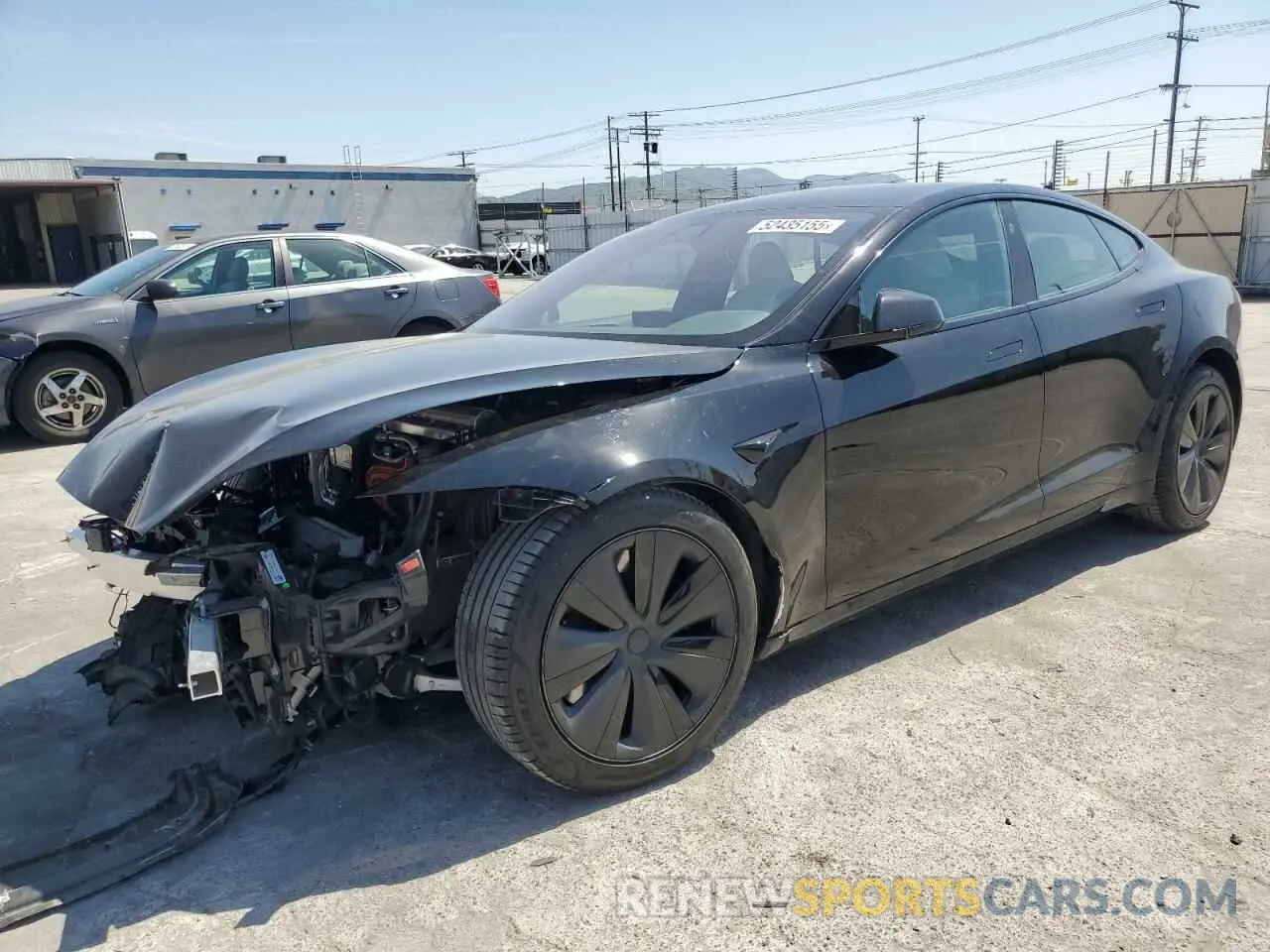 1 Photograph of a damaged car 5YJSA1E58NF463934 TESLA MODEL S 2022