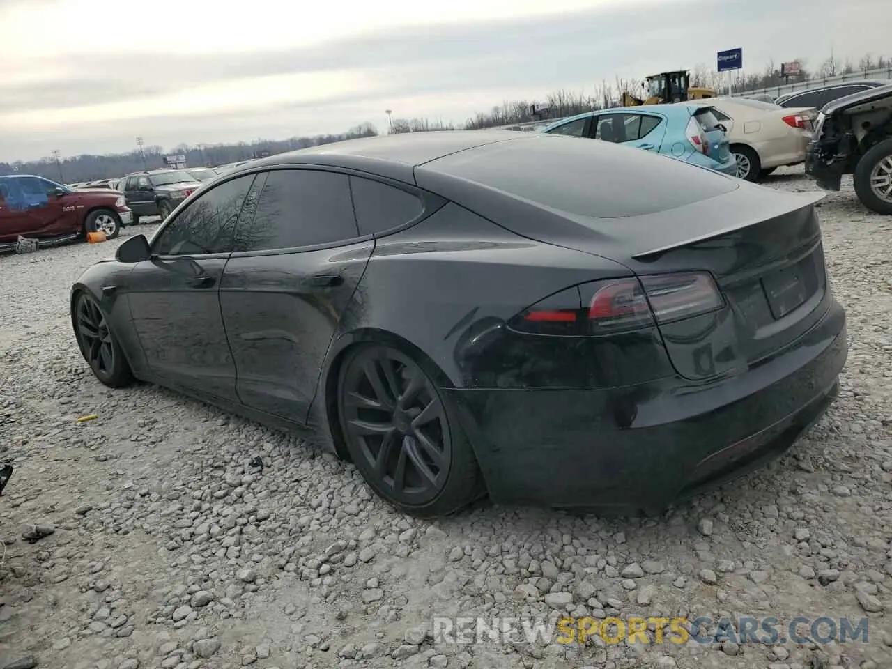 2 Photograph of a damaged car 5YJSA1E58NF479552 TESLA MODEL S 2022