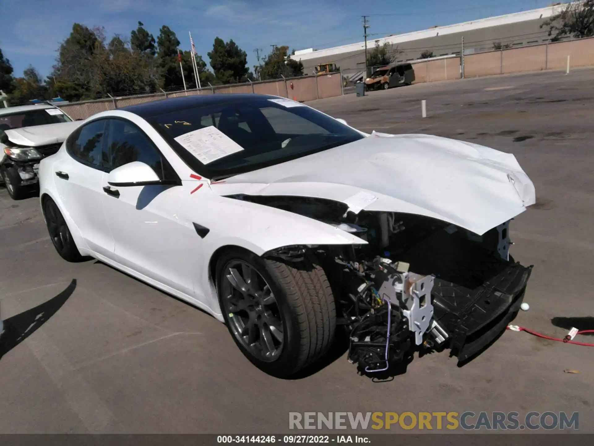 1 Photograph of a damaged car 5YJSA1E59NF473940 TESLA MODEL S 2022