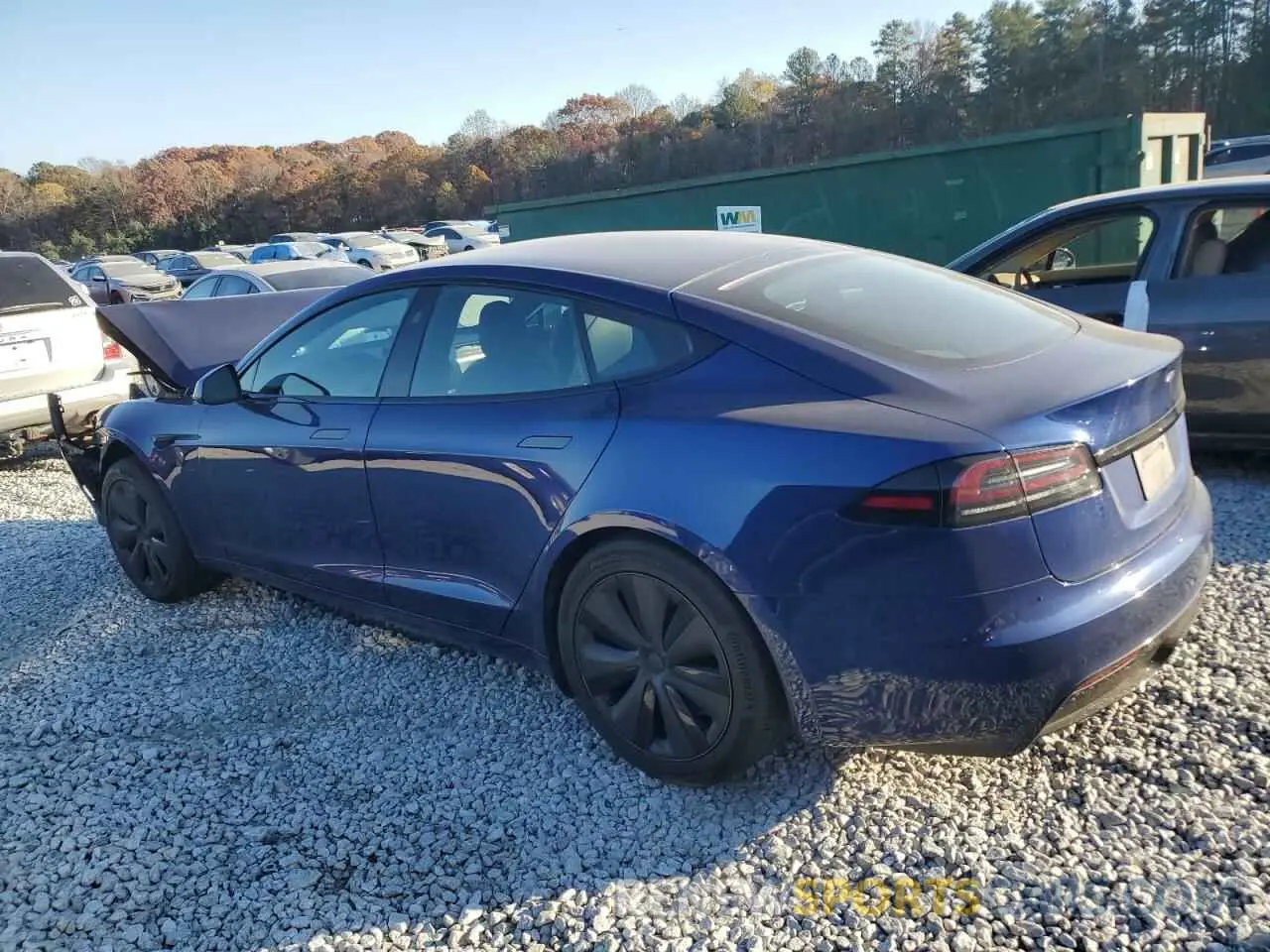 2 Photograph of a damaged car 5YJSA1E59NF493119 TESLA MODEL S 2022