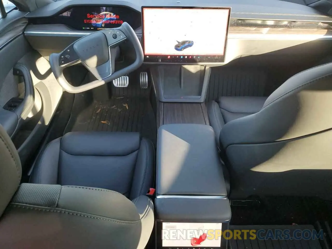 8 Photograph of a damaged car 5YJSA1E59NF493119 TESLA MODEL S 2022