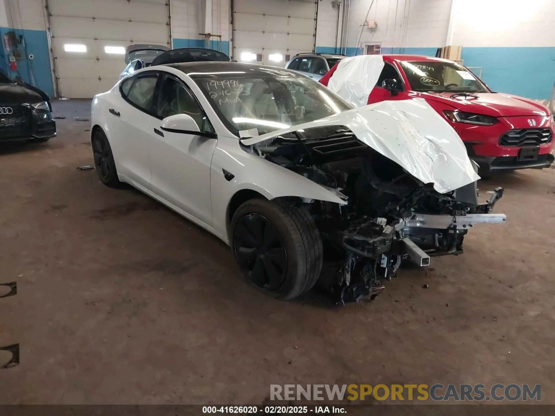 1 Photograph of a damaged car 5YJSA1E59NF493914 TESLA MODEL S 2022