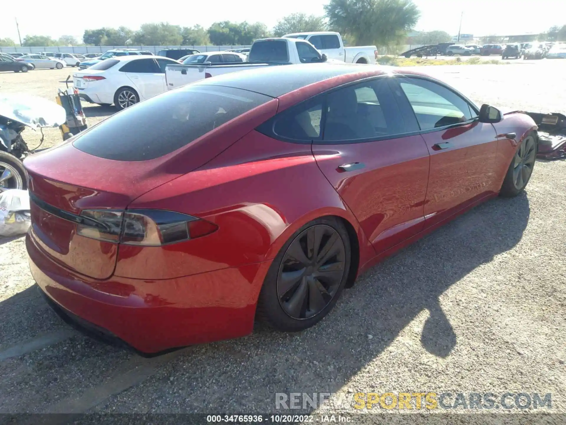 4 Photograph of a damaged car 5YJSA1E5XNF459531 TESLA MODEL S 2022