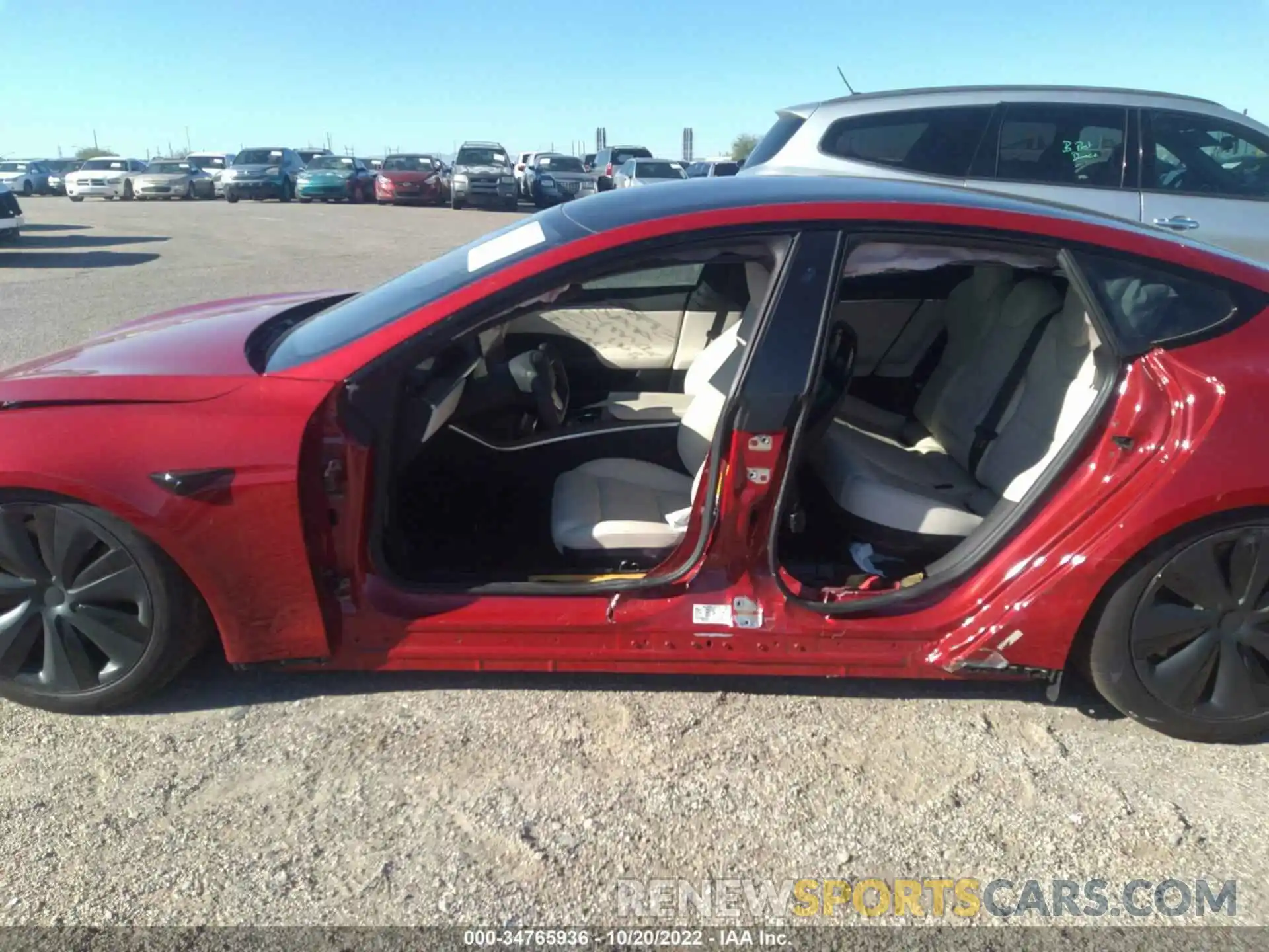 6 Photograph of a damaged car 5YJSA1E5XNF459531 TESLA MODEL S 2022