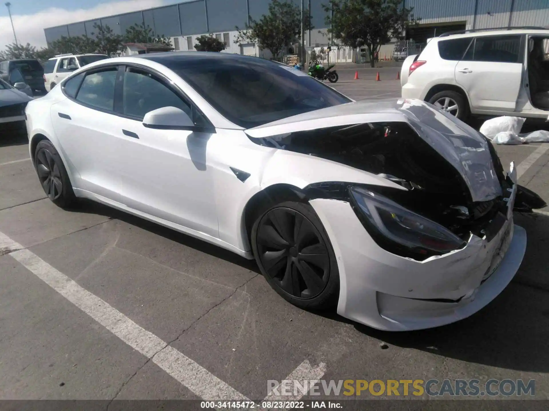 1 Photograph of a damaged car 5YJSA1E5XNF460839 TESLA MODEL S 2022