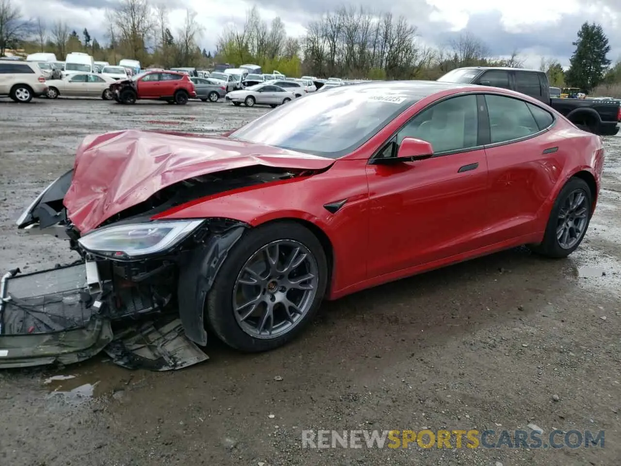 1 Photograph of a damaged car 5YJSA1E5XNF469508 TESLA MODEL S 2022