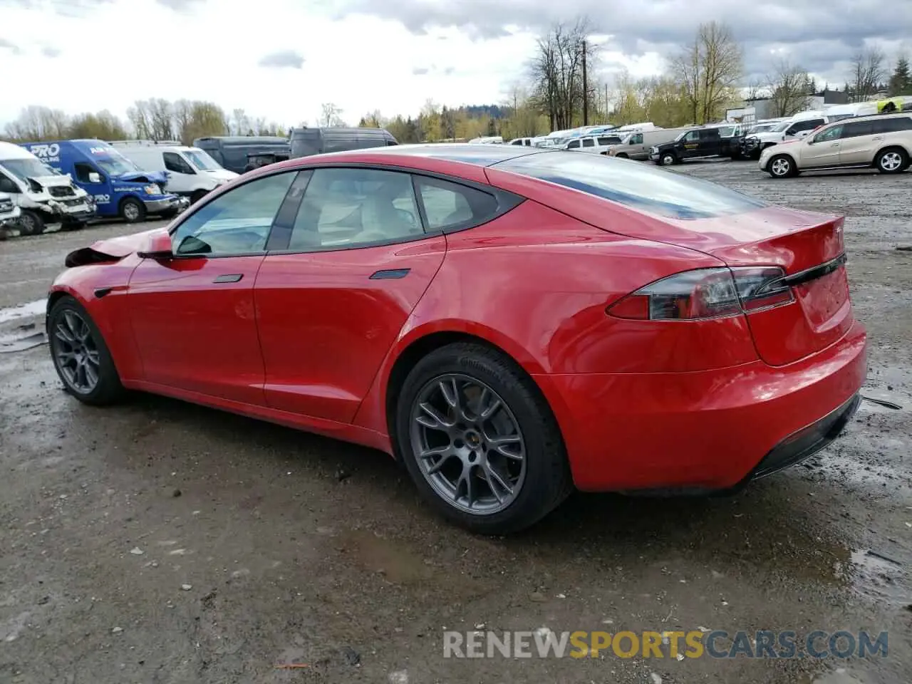 2 Photograph of a damaged car 5YJSA1E5XNF469508 TESLA MODEL S 2022