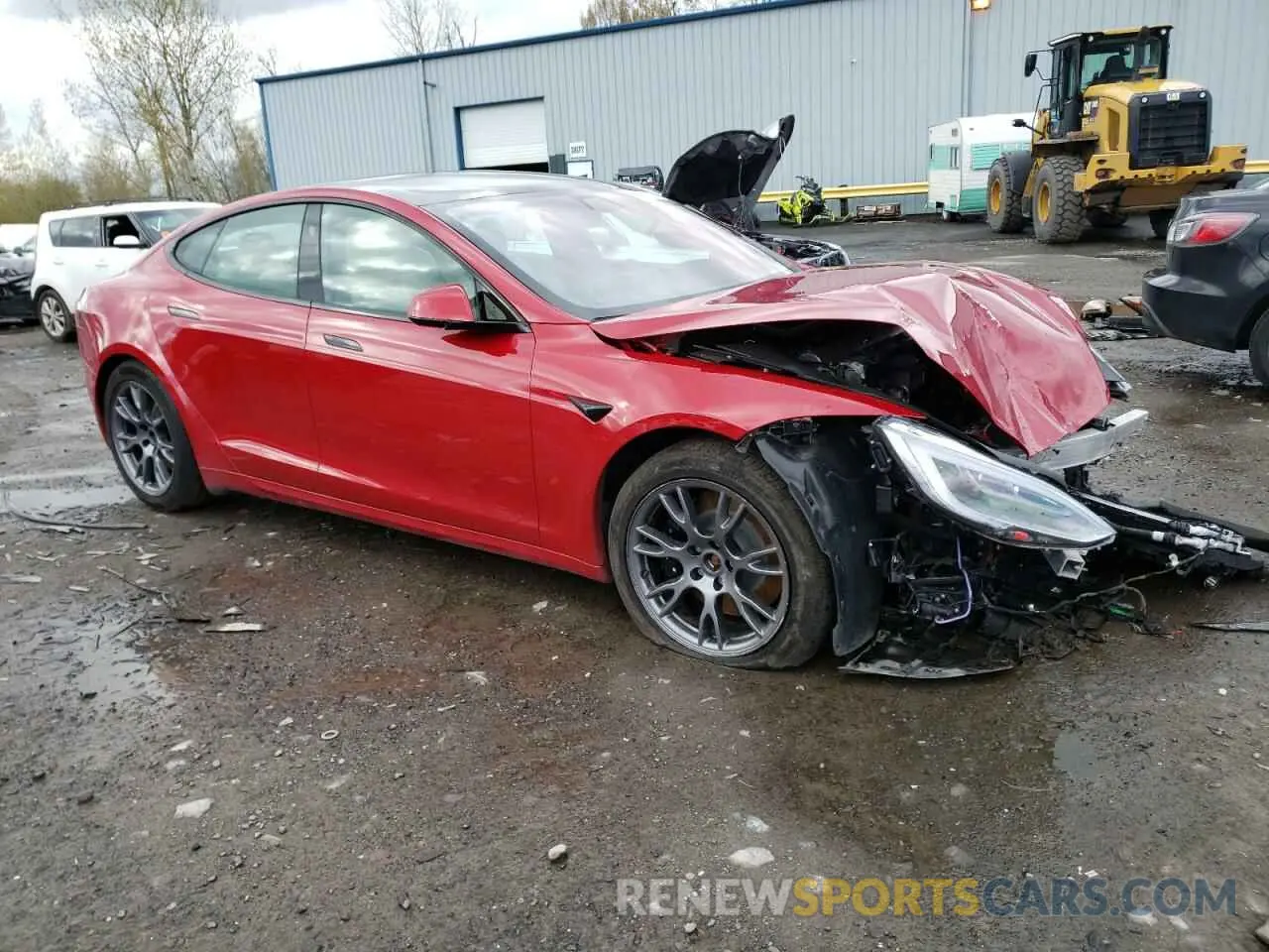 4 Photograph of a damaged car 5YJSA1E5XNF469508 TESLA MODEL S 2022