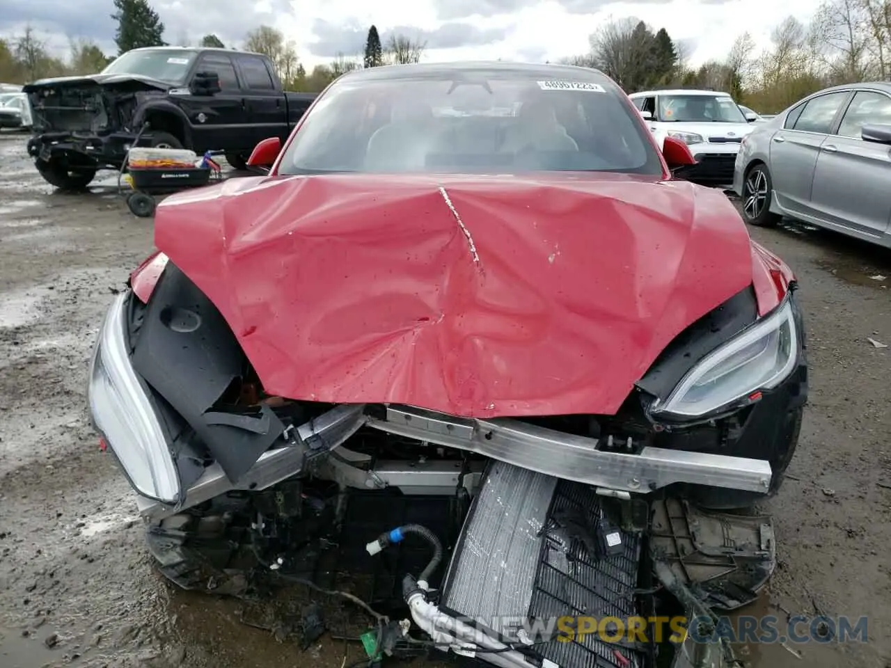 5 Photograph of a damaged car 5YJSA1E5XNF469508 TESLA MODEL S 2022