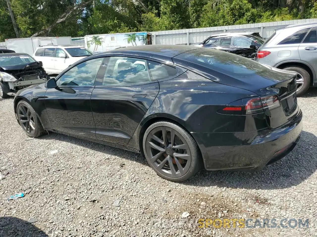 2 Photograph of a damaged car 5YJSA1E5XNF477673 TESLA MODEL S 2022