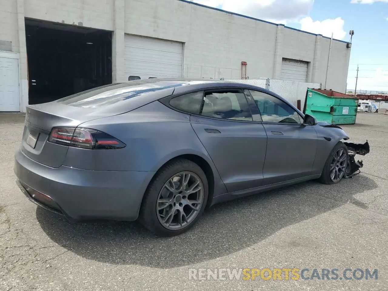 3 Photograph of a damaged car 5YJSA1E5XNF488415 TESLA MODEL S 2022