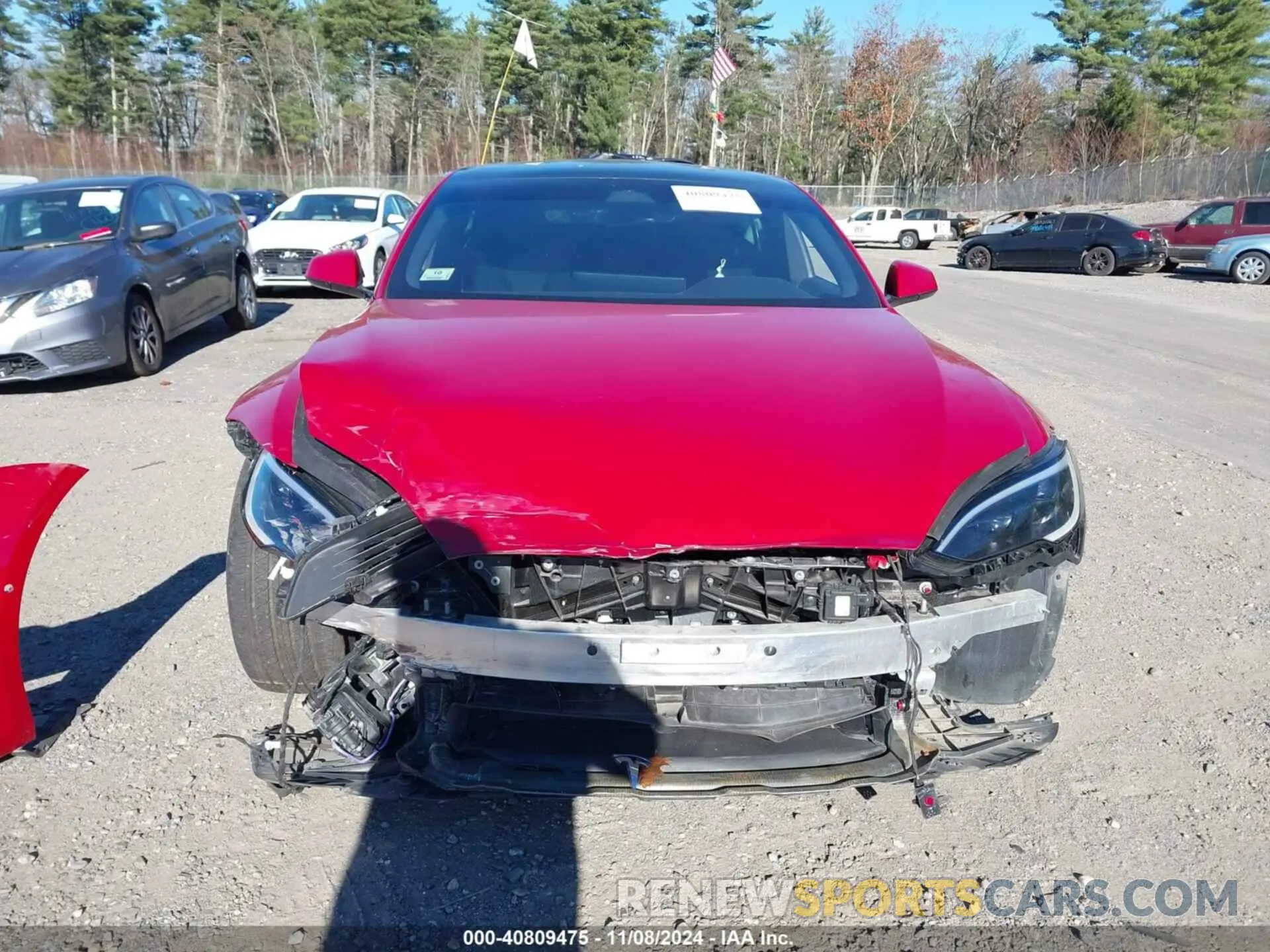 13 Photograph of a damaged car 5YJSA1E5XNF494103 TESLA MODEL S 2022
