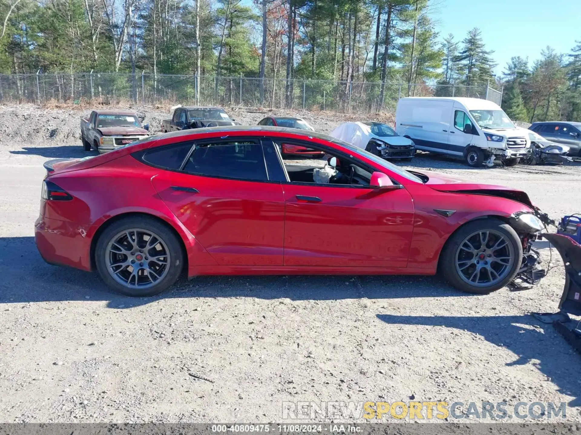 14 Photograph of a damaged car 5YJSA1E5XNF494103 TESLA MODEL S 2022