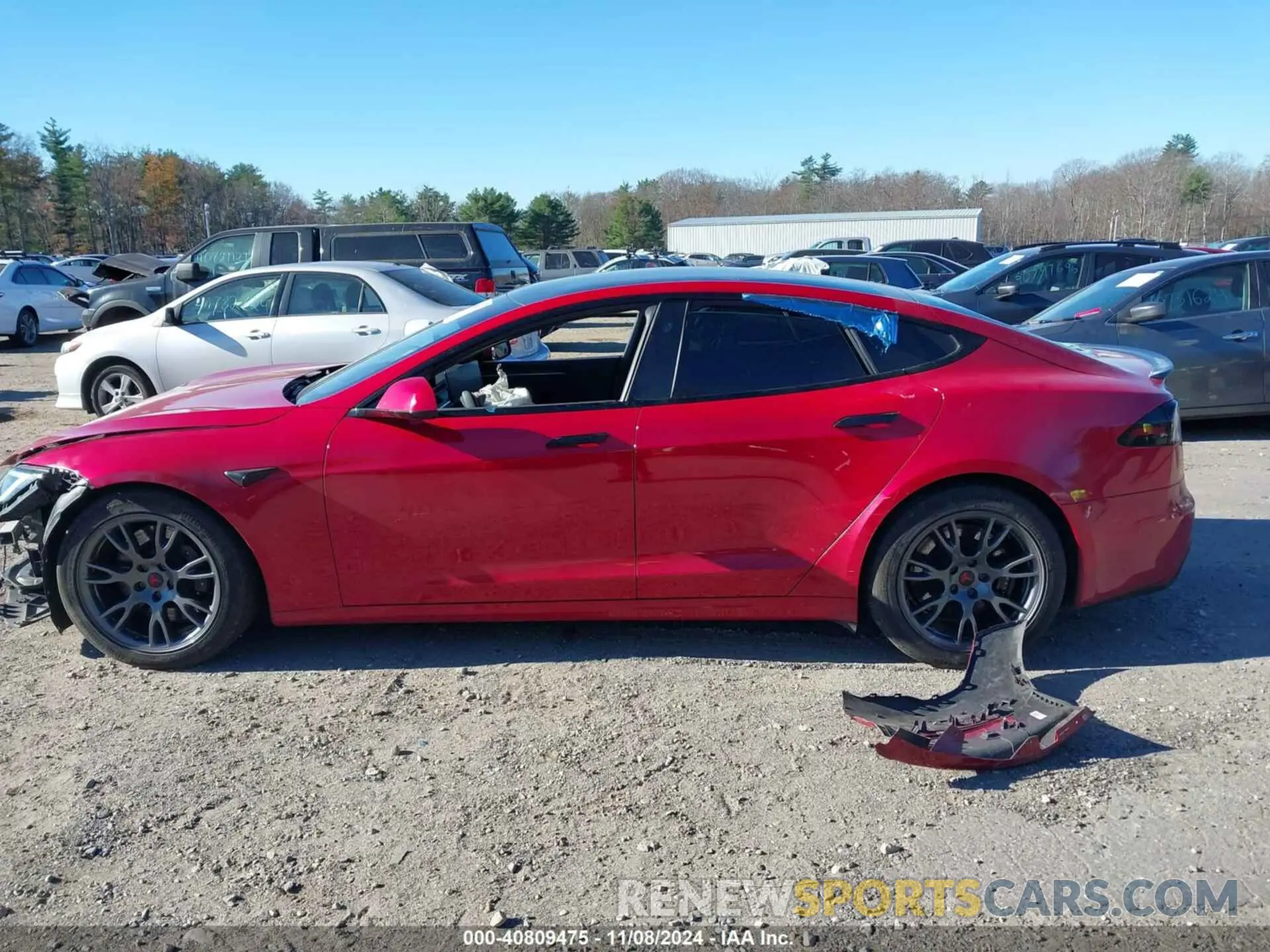 15 Photograph of a damaged car 5YJSA1E5XNF494103 TESLA MODEL S 2022