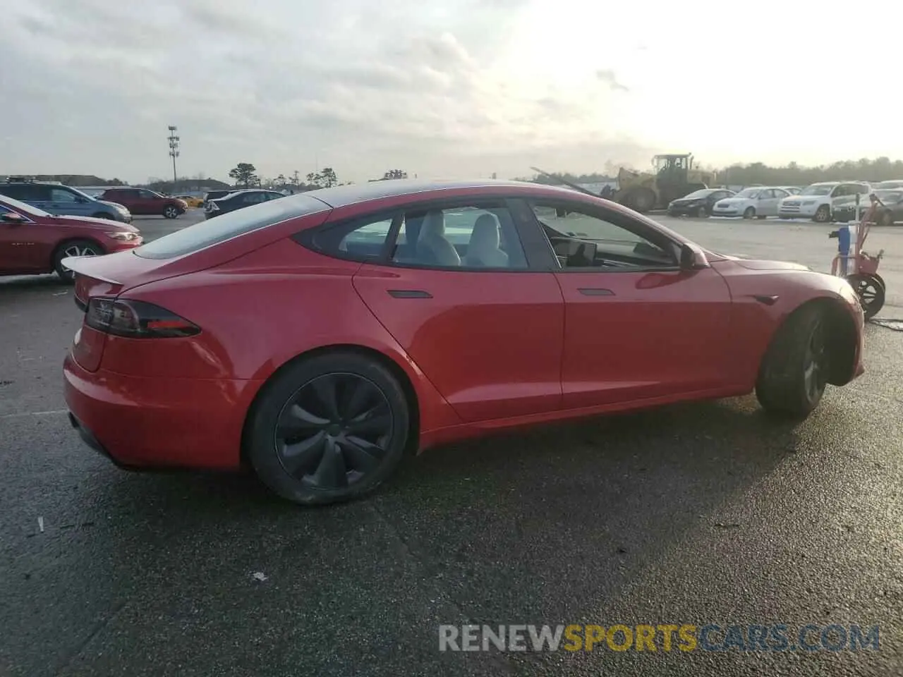 3 Photograph of a damaged car 5YJSA1E61NF488716 TESLA MODEL S 2022