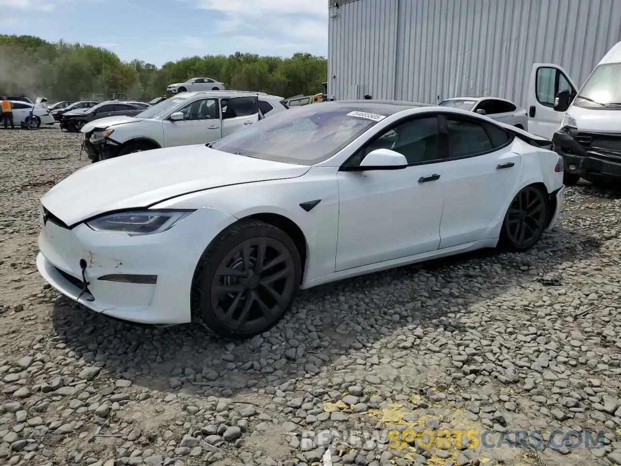 1 Photograph of a damaged car 5YJSA1E63NF460643 TESLA MODEL S 2022