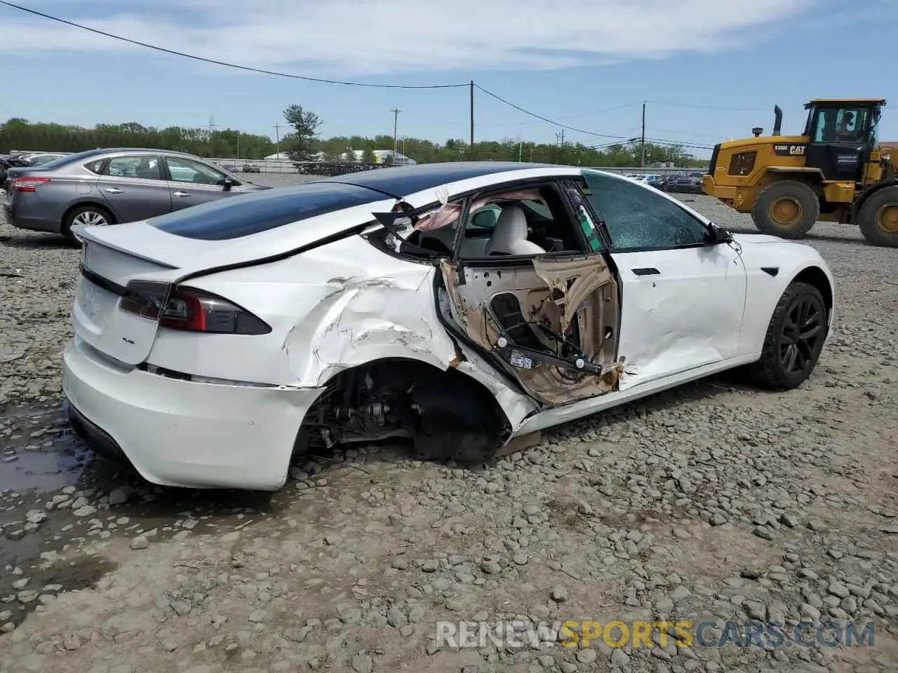3 Photograph of a damaged car 5YJSA1E63NF460643 TESLA MODEL S 2022