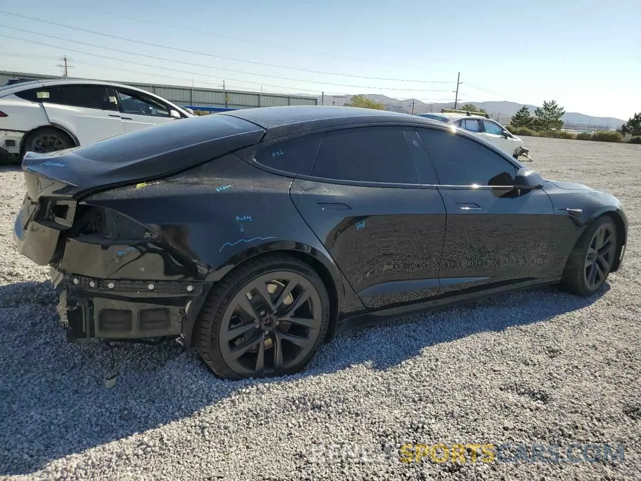 3 Photograph of a damaged car 5YJSA1E63NF483730 TESLA MODEL S 2022