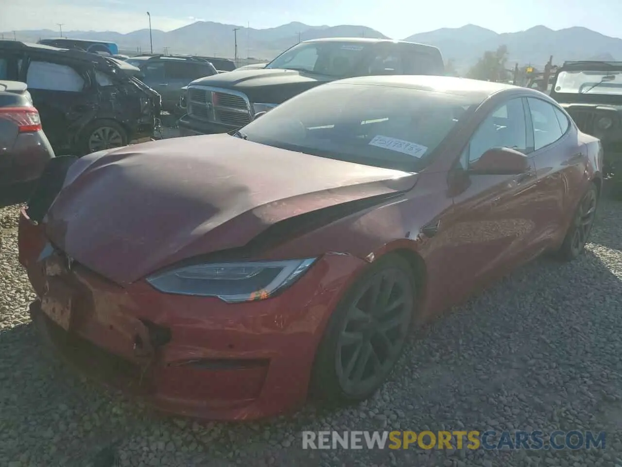 1 Photograph of a damaged car 5YJSA1E64NF459761 TESLA MODEL S 2022