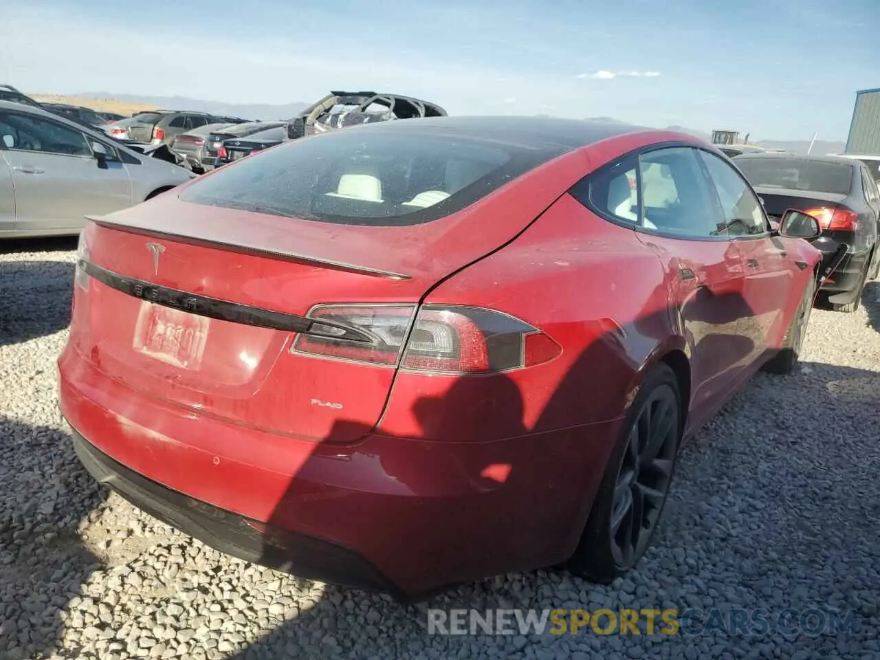 3 Photograph of a damaged car 5YJSA1E64NF459761 TESLA MODEL S 2022