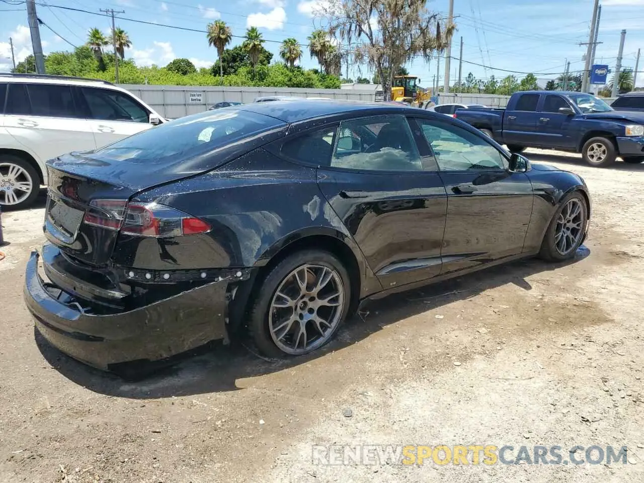 3 Photograph of a damaged car 5YJSA1E64NF469304 TESLA MODEL S 2022