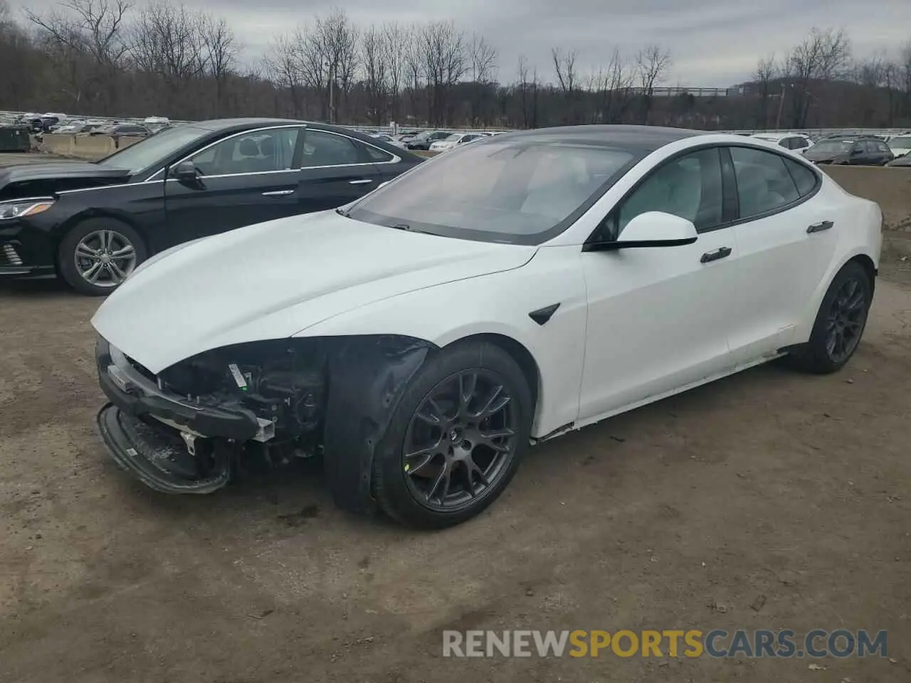 1 Photograph of a damaged car 5YJSA1E64NF478200 TESLA MODEL S 2022