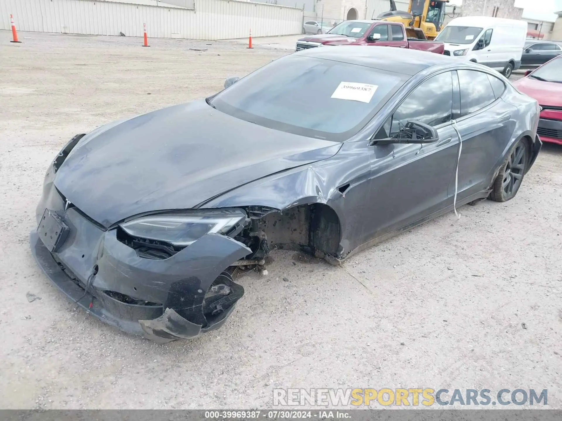 2 Photograph of a damaged car 5YJSA1E64NF480383 TESLA MODEL S 2022