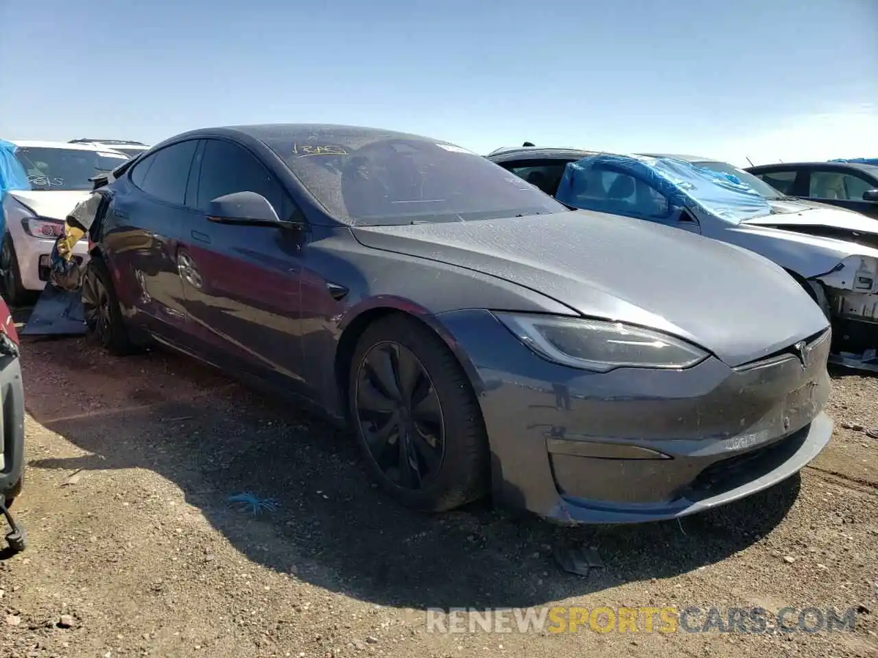 1 Photograph of a damaged car 5YJSA1E66NF479669 TESLA MODEL S 2022