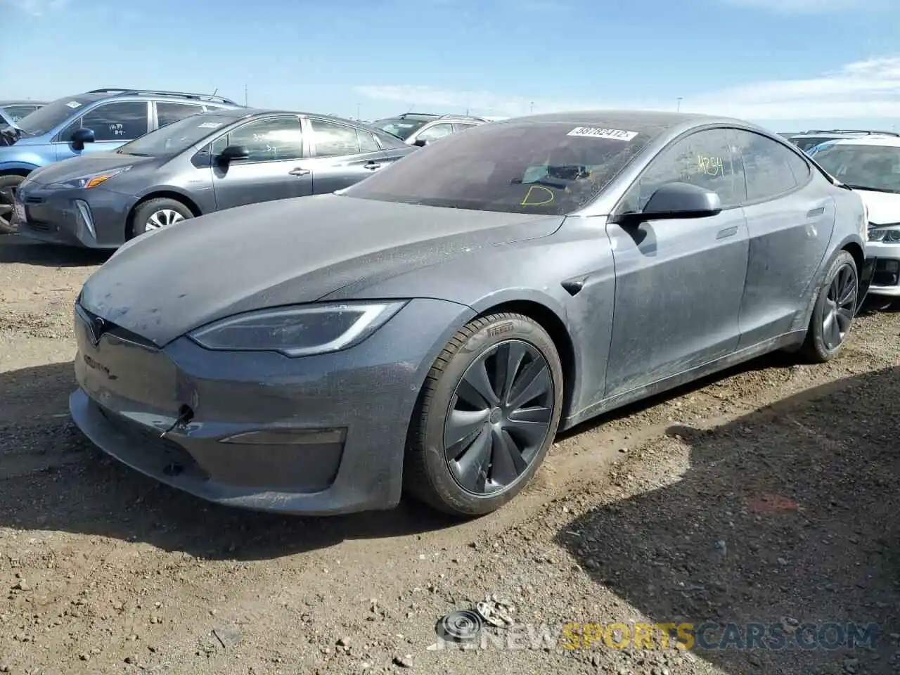 2 Photograph of a damaged car 5YJSA1E66NF479669 TESLA MODEL S 2022