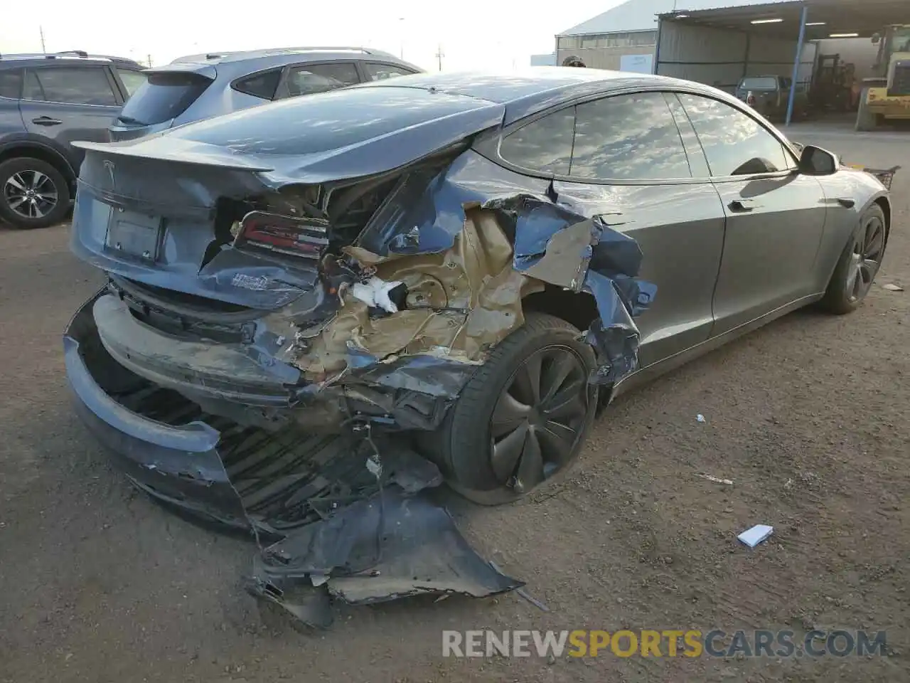 9 Photograph of a damaged car 5YJSA1E66NF479669 TESLA MODEL S 2022