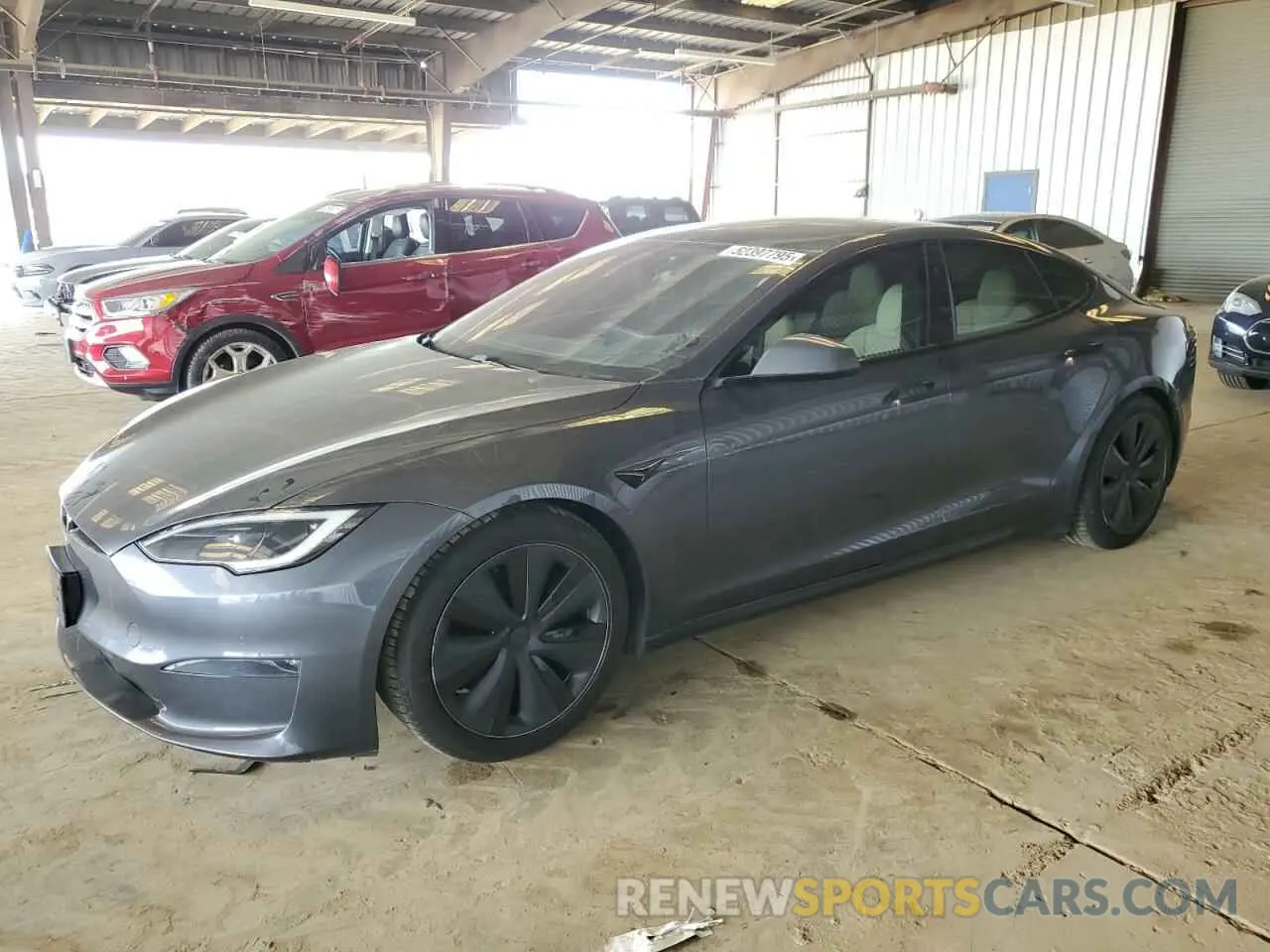 1 Photograph of a damaged car 5YJSA1E66NF480112 TESLA MODEL S 2022