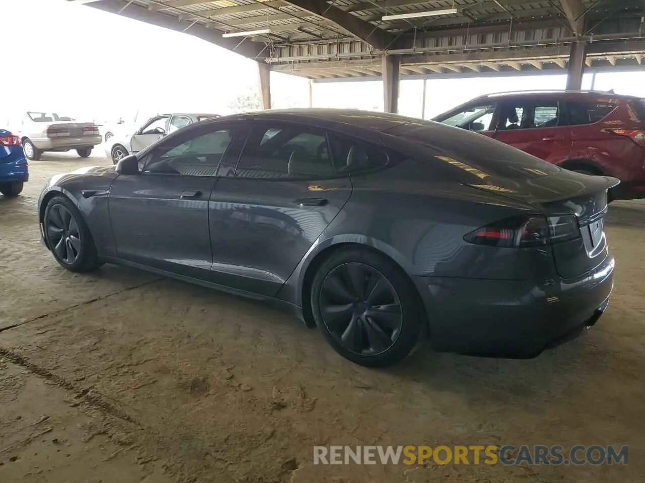 2 Photograph of a damaged car 5YJSA1E66NF480112 TESLA MODEL S 2022