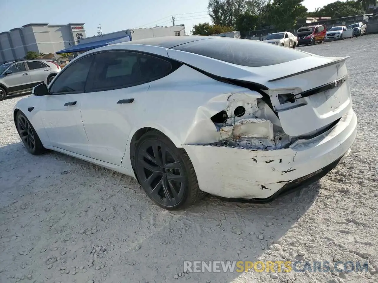 2 Photograph of a damaged car 5YJSA1E68NF459665 TESLA MODEL S 2022