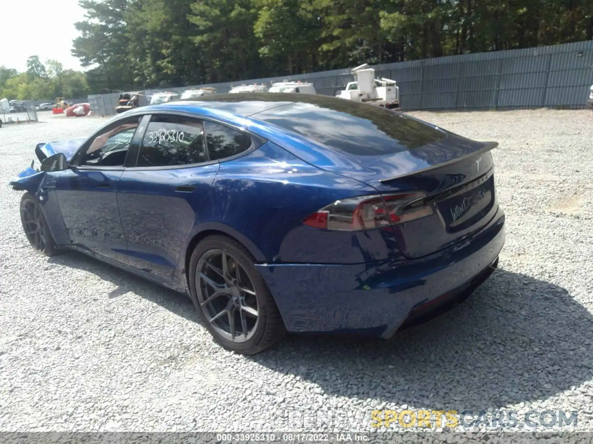 3 Photograph of a damaged car 5YJSA1E69NF460940 TESLA MODEL S 2022