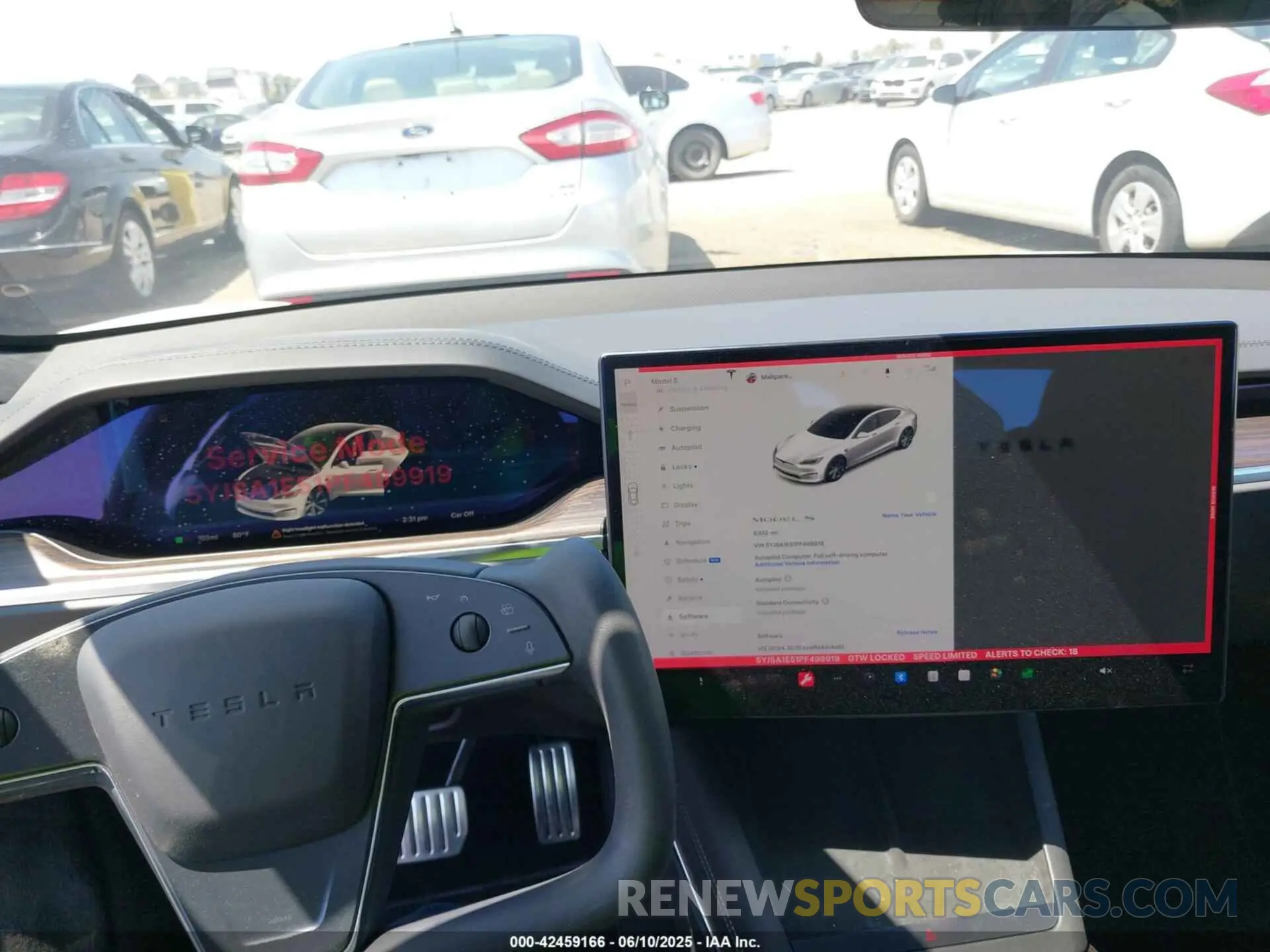 19 Photograph of a damaged car 5YJSA1E51PF499919 TESLA MODEL S 2023