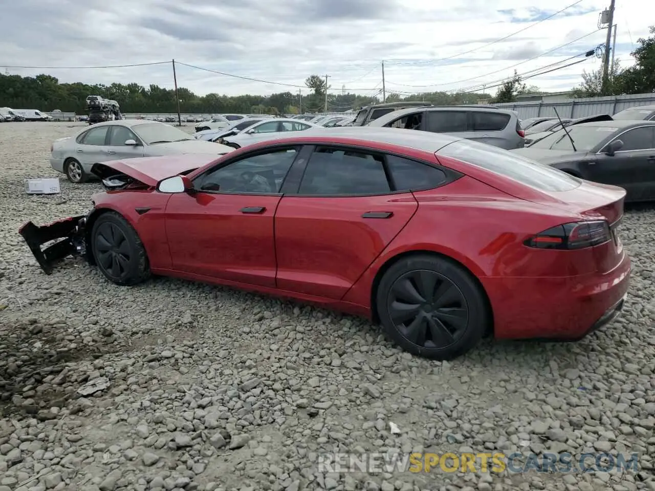 2 Photograph of a damaged car 5YJSA1E51PF525662 TESLA MODEL S 2023
