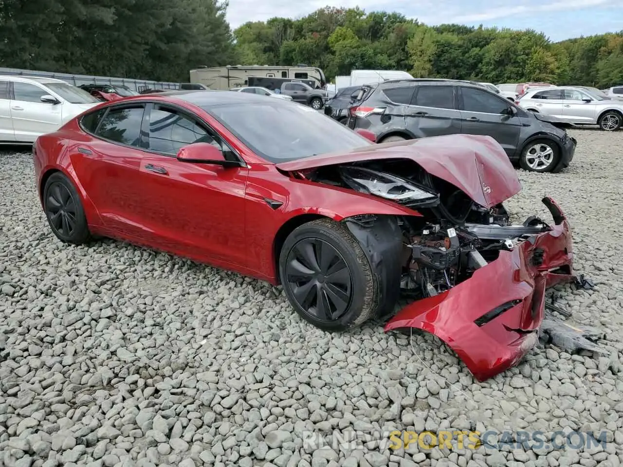 4 Photograph of a damaged car 5YJSA1E51PF525662 TESLA MODEL S 2023