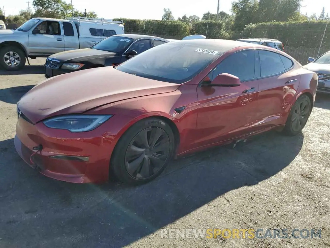 1 Photograph of a damaged car 5YJSA1E51PF529016 TESLA MODEL S 2023