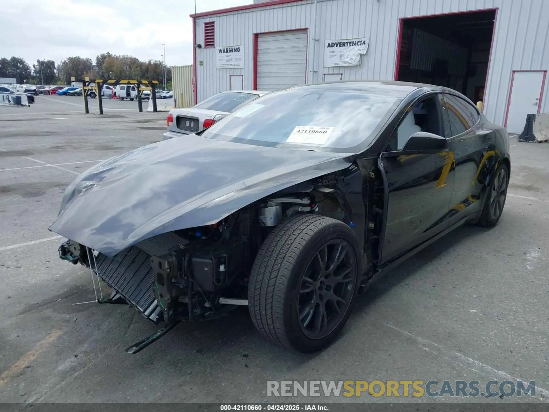 2 Photograph of a damaged car 5YJSA1E52PF528795 TESLA MODEL S 2023