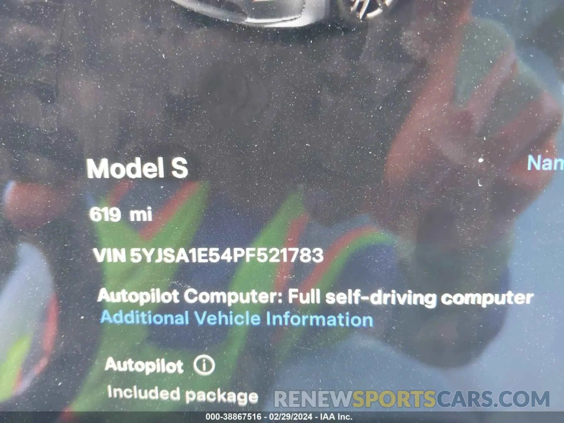 14 Photograph of a damaged car 5YJSA1E54PF521783 TESLA MODEL S 2023