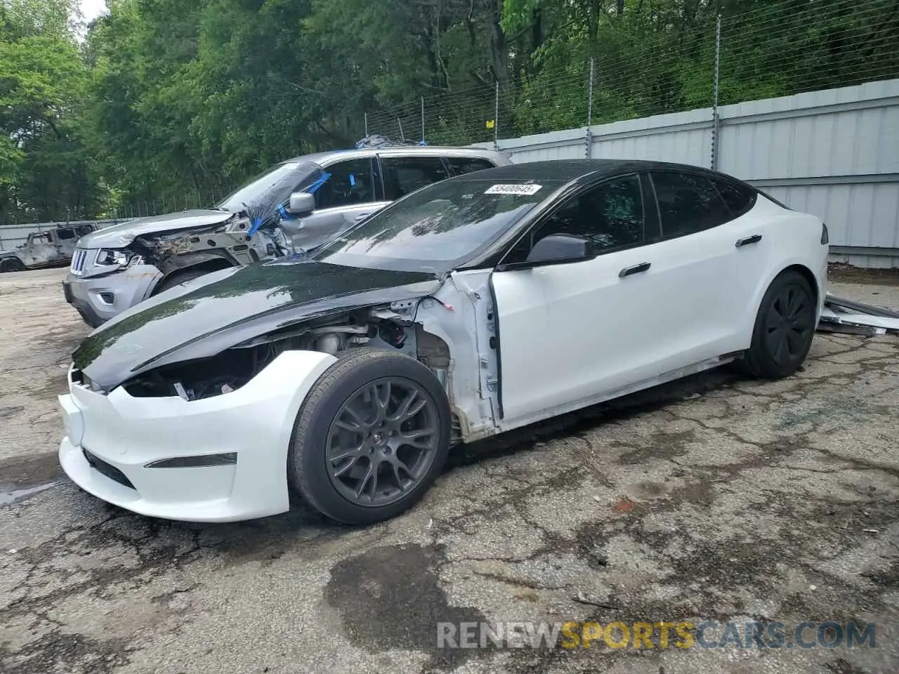 1 Photograph of a damaged car 5YJSA1E54PF527115 TESLA MODEL S 2023